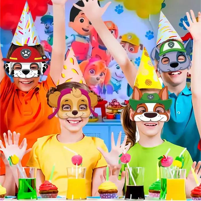 12 pièces Paw Patrol fête d'anniversaire masques jouet chiot patrouille enfants Costume