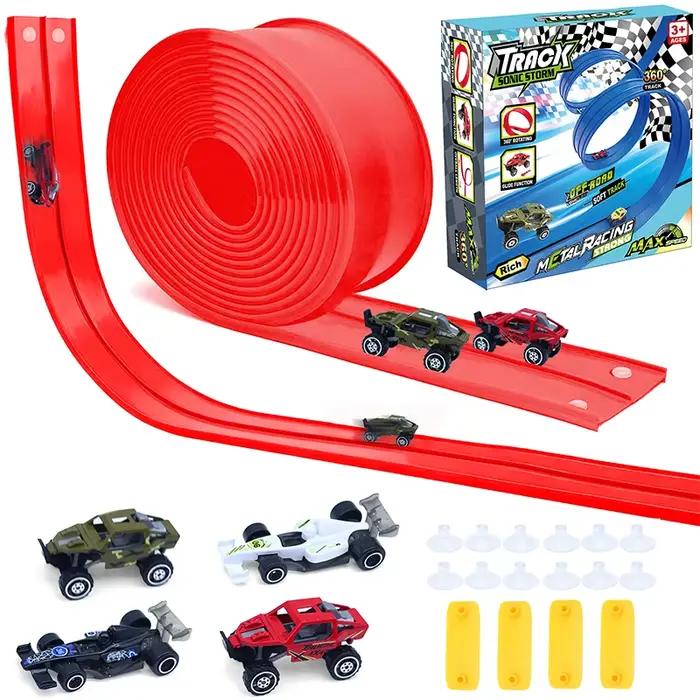 4.5M piste de course Flexible jouet bricolage Double