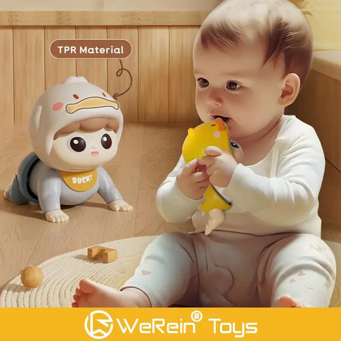 Jouet musical éducatif pour nourrissons et tout-petits - Poupée rampante pour un temps de jeu