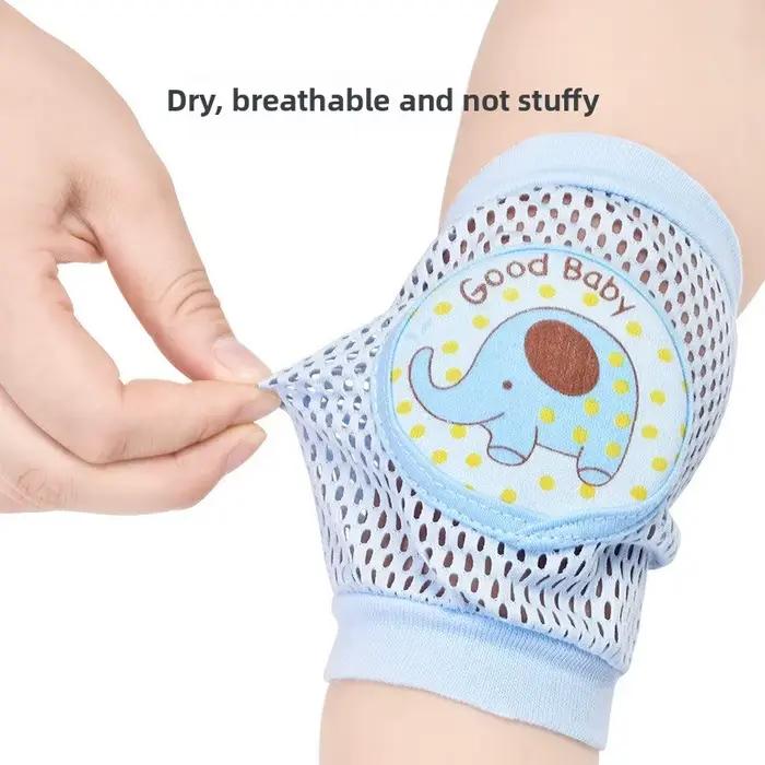 Genouillères en coton pour bébé unisexes dessin animés pour apprendre à ramper et à marcher sécurité été hiver anniversaire noël