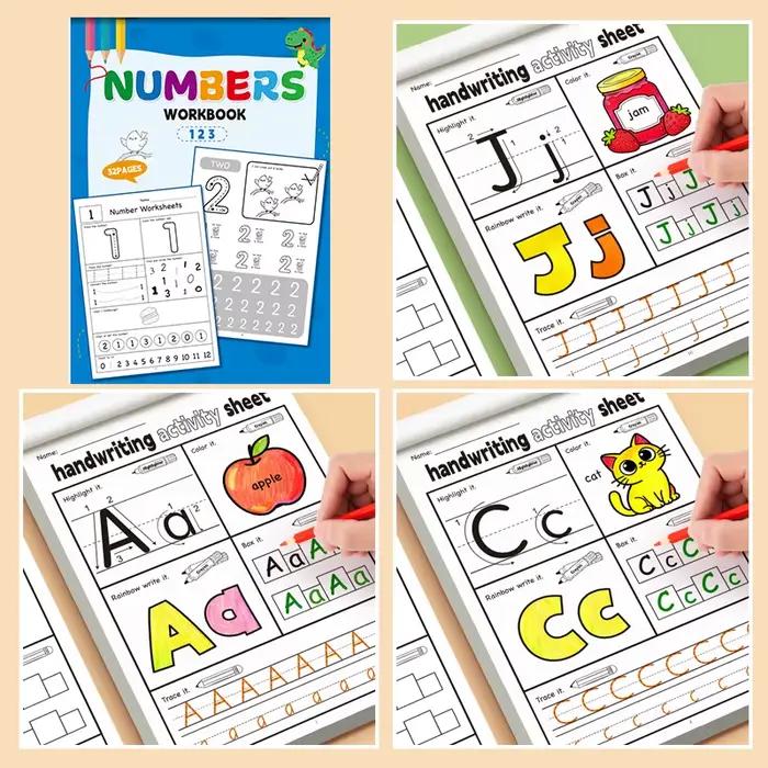 Livre de coloriage et de pratique de numéros interactif numérique amusant à sept chiffres