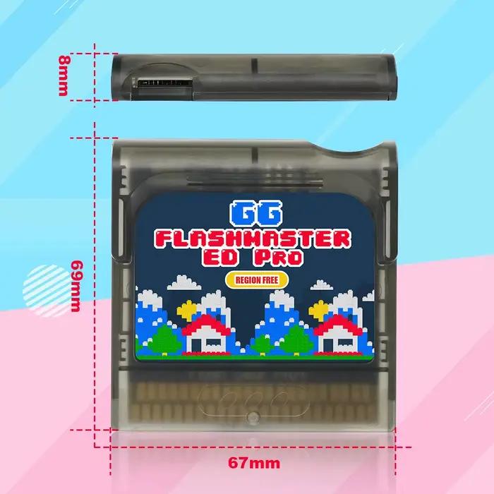 2025 nouveau 1200 en 1 Game Gear FlashMaster chariot de jeu GG Pro + cartouche de jeu avec carte TF 8G pour Console Sega Game Gear GG