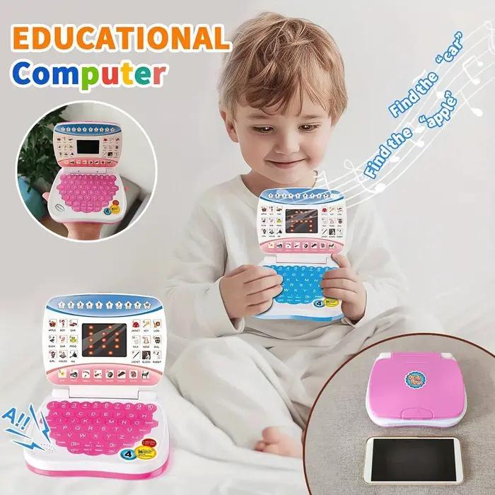 Petit jouet pour ordinateur portable d'apprentissage de l'anglais pour enfants.