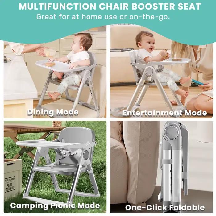 Salle à manger avec siège rehausseur portable 3 en 1