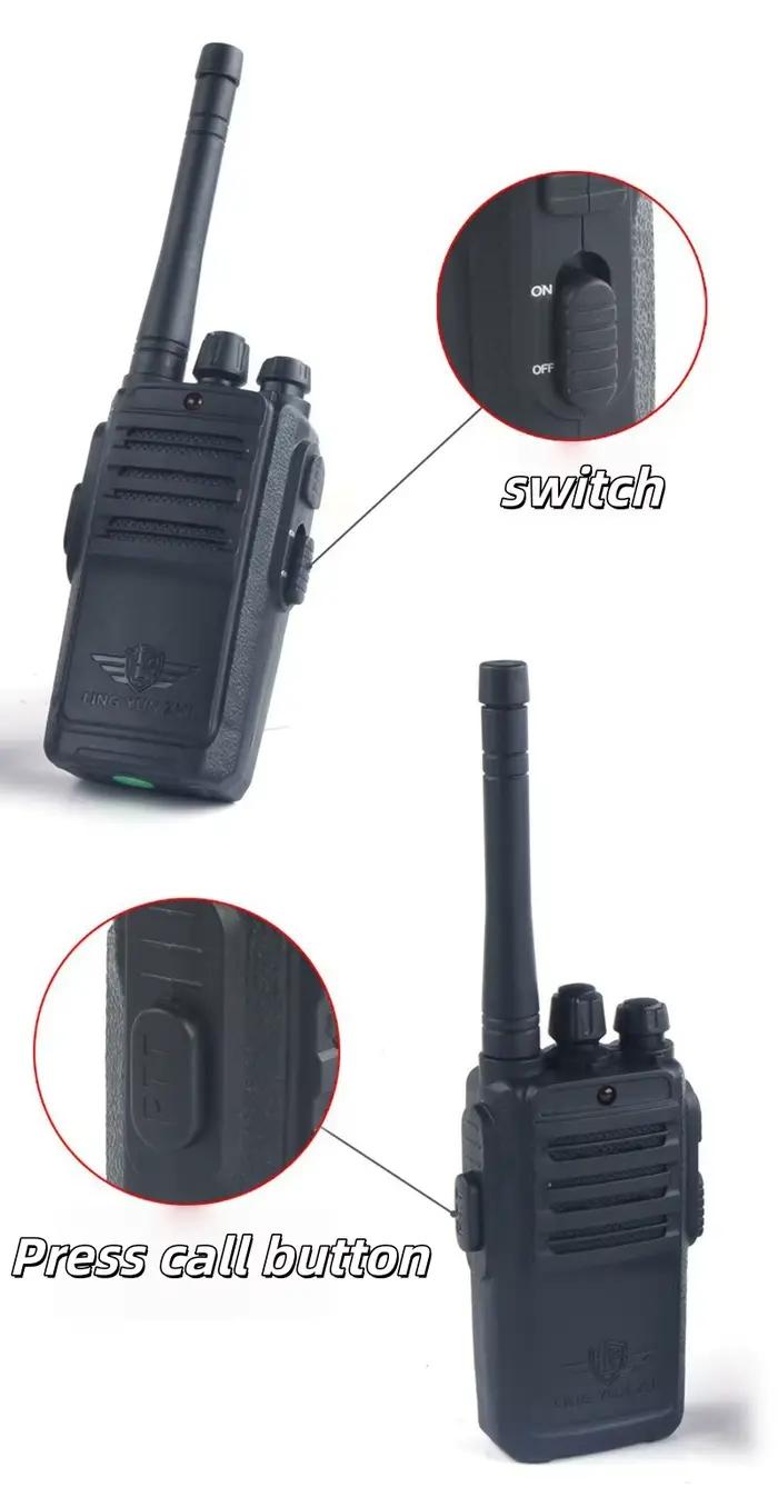 Talkie-walkie jouet Interphone Dialogue téléavertisseur sans fil jeu de Communication intérieure et extérieure 2 pièces/ensemble batterie non incluse