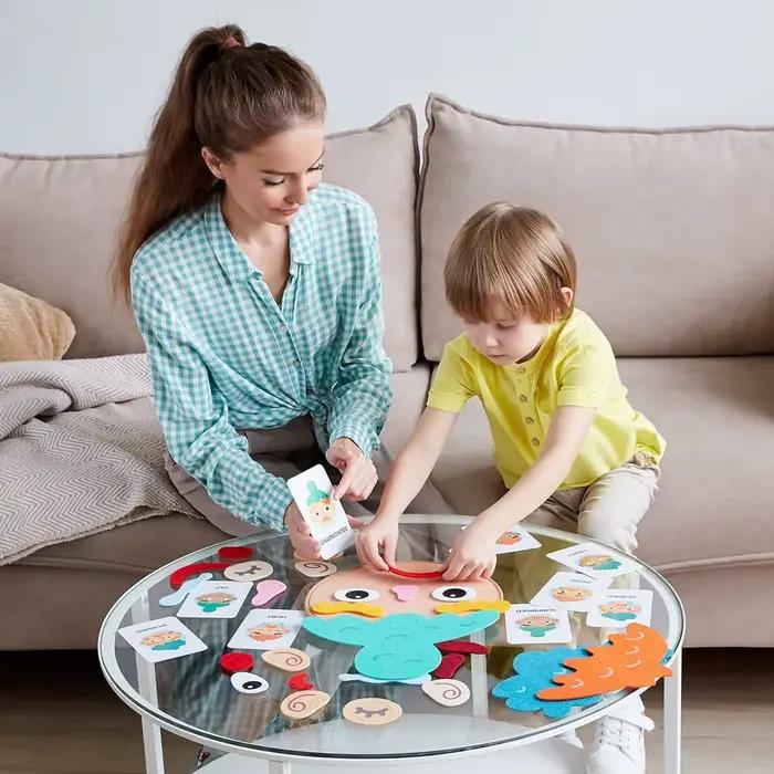 Planche d'apprentissage social et émotionnel pour enfants