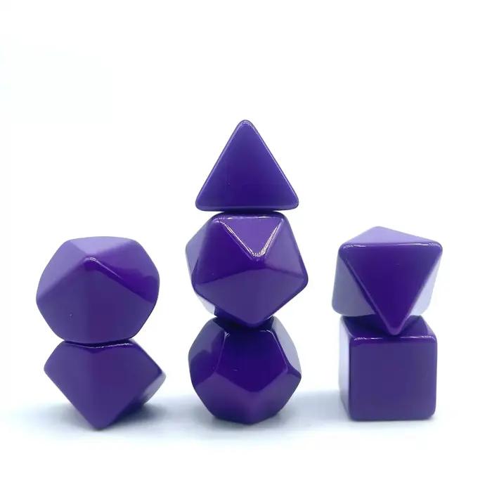 7 pièces/ensemble de dés vierges pour accessoires de jeu de société DIY