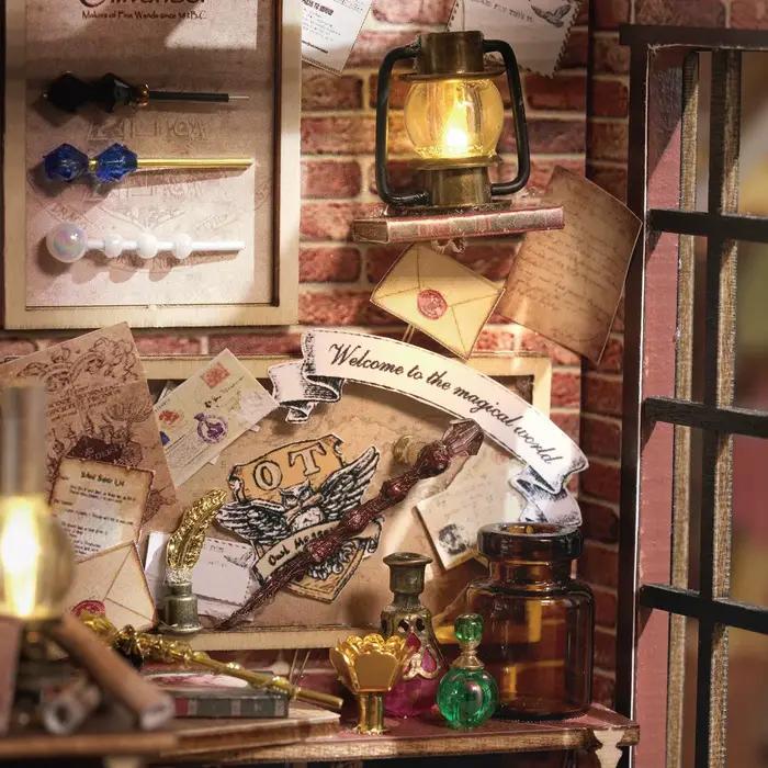 Magie boutique bricolage maison de poupée en bois Miniature