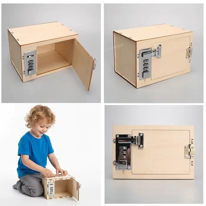 Boîte à mot de passe en bois bricolage pour enfants