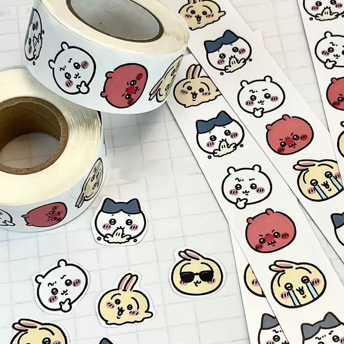 Chiikawa dessin animé rouleau autocollants Hachiware Usagi