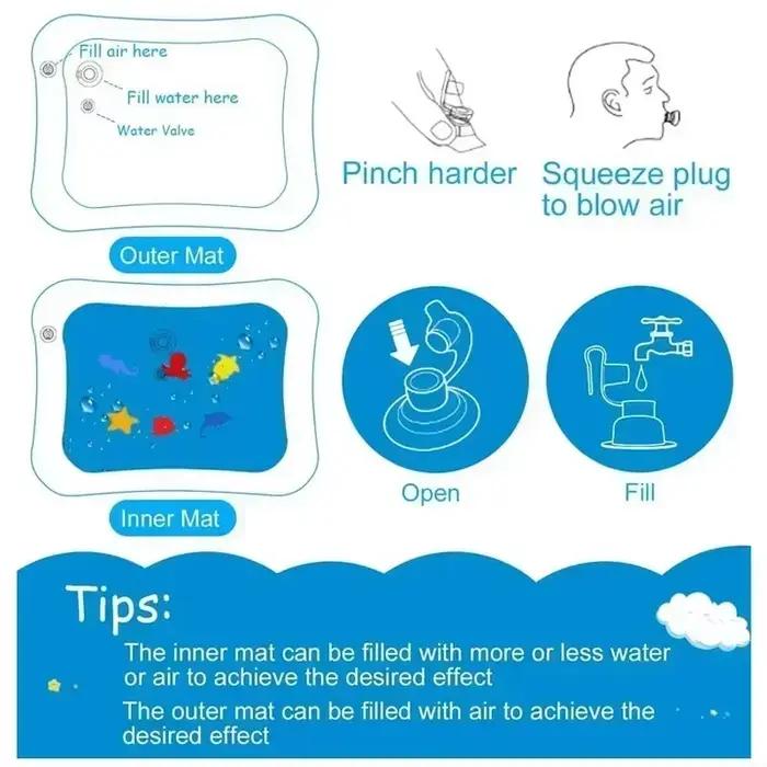 Tapis de jeu d'eau pour bébé
