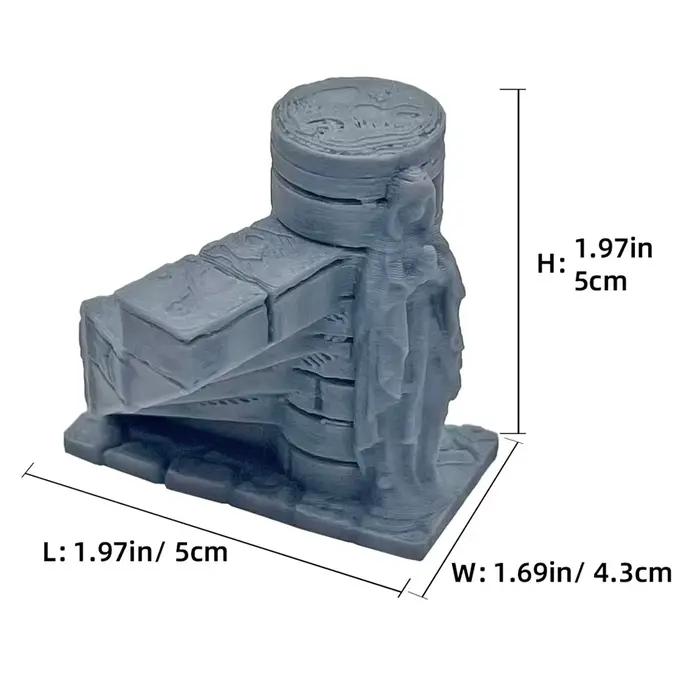 Terrain de jeu miniature Crypt Stairs Pathfinder Ruined Tomb Settlement pour Wargaming, D&D et jeux de rôle