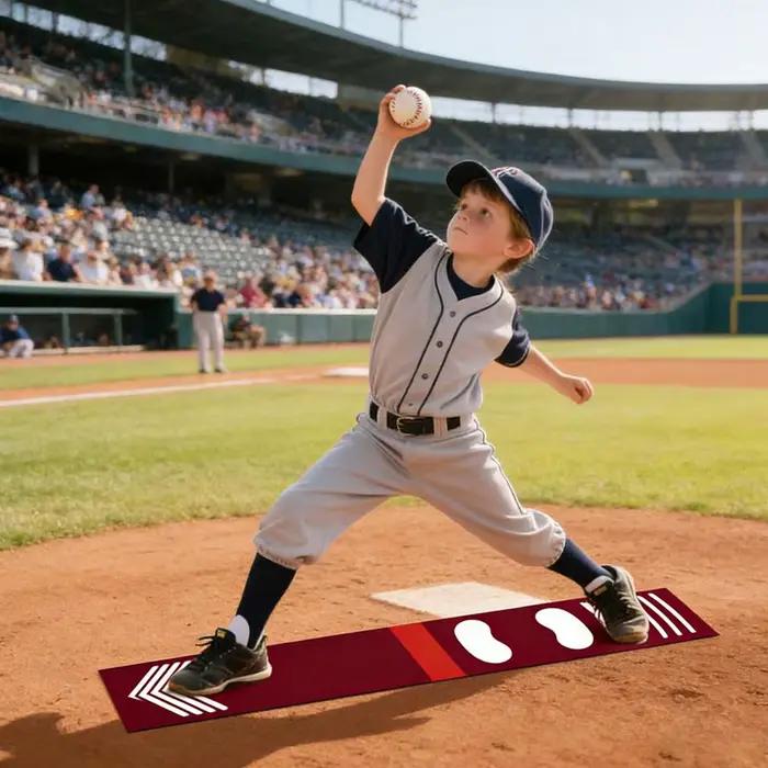 Tapis d'entraînement de frappe pour le softball et le baseball, idéal pour les débutants, avec correction de la posture