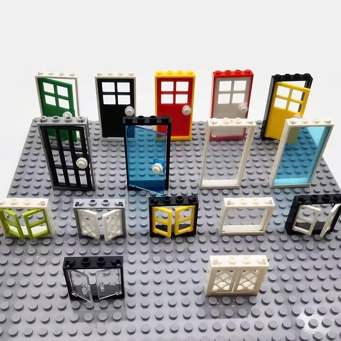 MOC maison portes fenêtres blocs de construction pièces ville amis