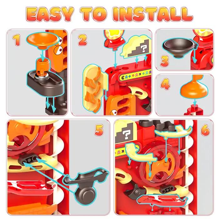 Jeu de piste de billes interactif