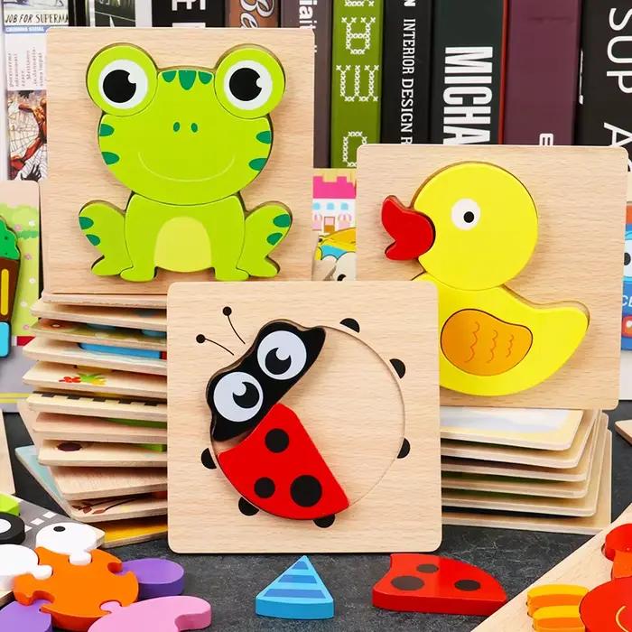 Puzzle 3D en bois de haute qualité pour bébé