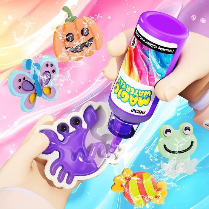 Jouet de perles d'eau en Gel magique: Kit de jardin féerique DIY de 12 paquets avec moules, jouets spongieux sensoriels STEM, cadeau d'anniversaire créatif pour les enfants