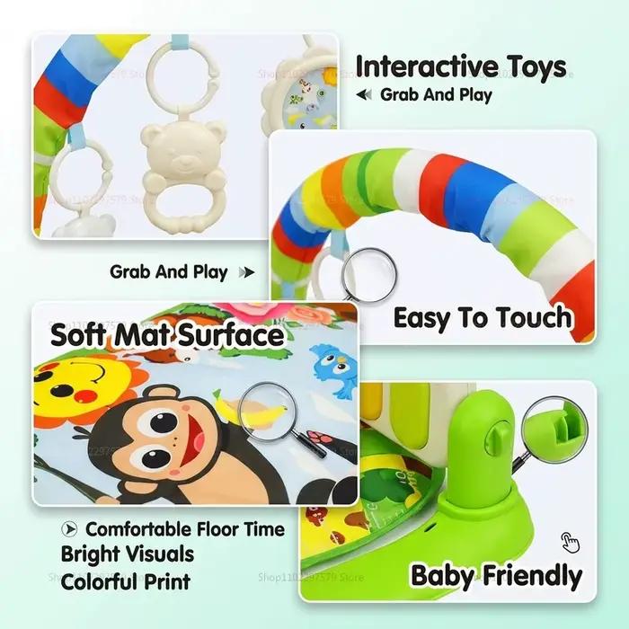 Tapis d'éveil musical 2026 pour bébés et tout-petits (0-36 mois) – Centre d'activités musicales pour l'apprentissage précoce et le développement sensoriel – Cadeau idéal