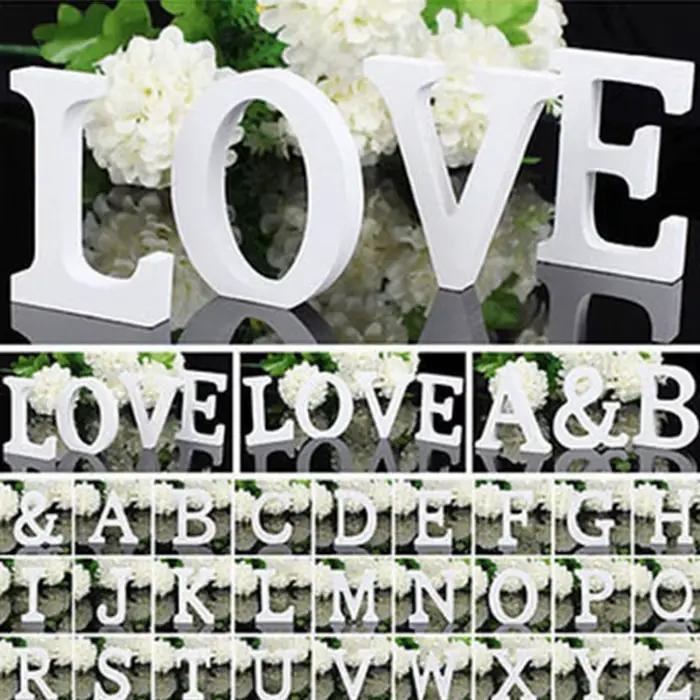 Lettre en bois personnalisée pour enfants alphabet message mariage baptême révélation du sexe anniversaire décoration occasionnelle