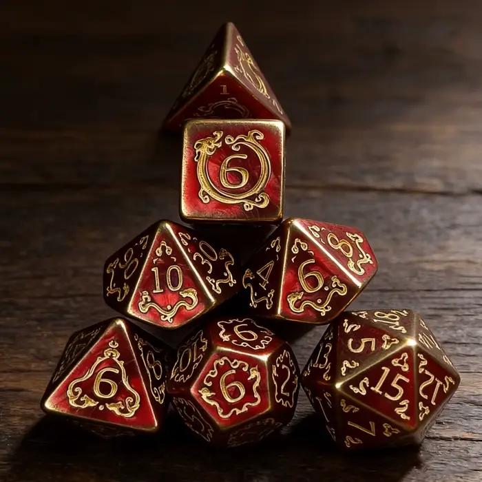DND dés 7 pièces/ensemble Dragon motif dés polyédriques jeu de rôle D & D TRPG jeu de société dés comme cadeau accessoires de divertissement