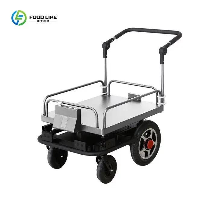 Chariot électrique logistique AGV (véhicule à guidage automatique) commercial personnalisé de 100 kg, robot de suivi pour entrepôt et stockage logistique