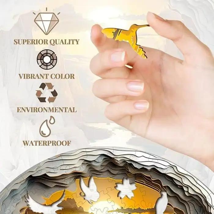 Puzzle grotte en bois 3D pour adultes