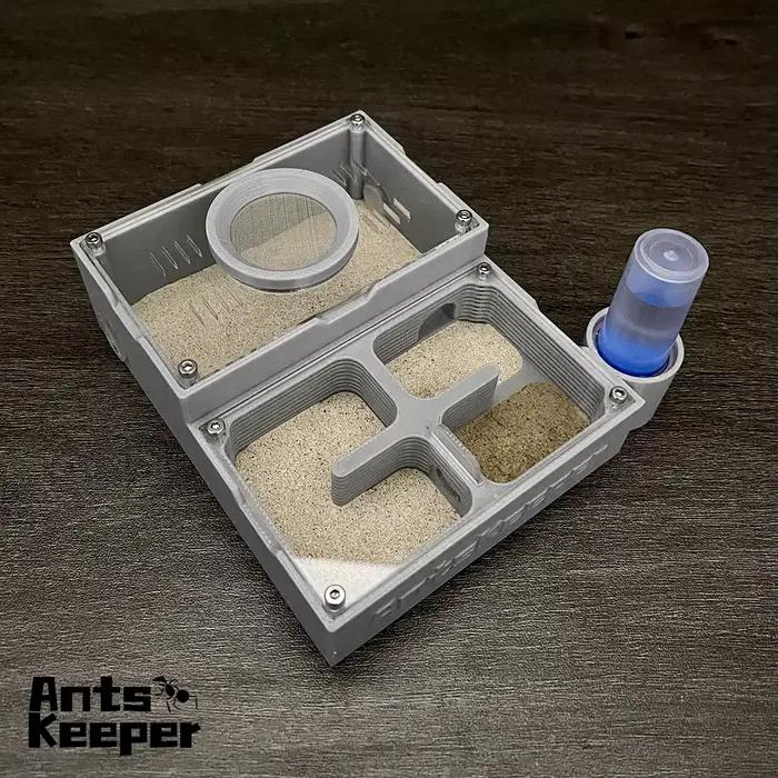 【Ants Keeper】Fermes de conception originale avec séparation sèche-humide Nid de maison AntHill à quatre pièces avec sable dur pour colonie de fourmis plus grandes