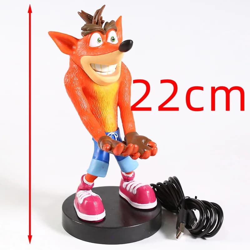Crash Bandicoot PVC Figure téléphone et support de contrôleur modèle décoration jouet Brinquedo