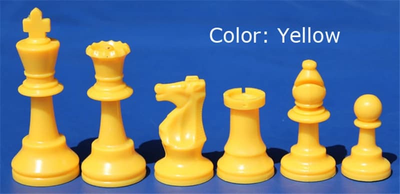 17 pièces pièces d'échecs en résine 2 pièces d'échecs reine jeu d'échecs de Match Standard 97mm roi