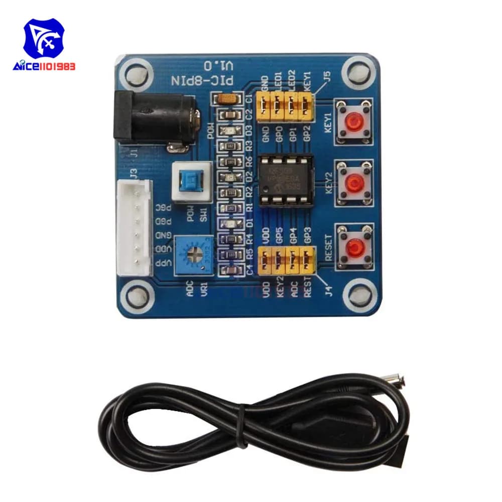 Diymore-Carte de développement pour Ardu37PIC12F675, planche à pain d'apprentissage avec câble USB