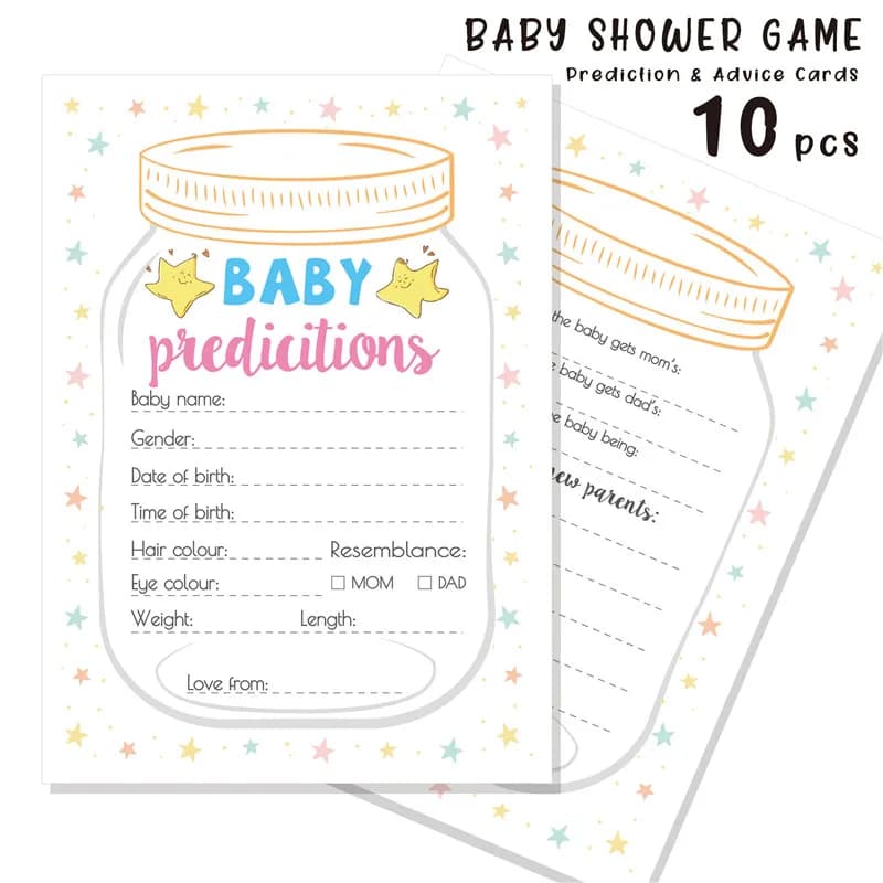 Cartes de jeu pour fête préChristophe, pour premier anniversaire, pour la famille, pour révéler le s