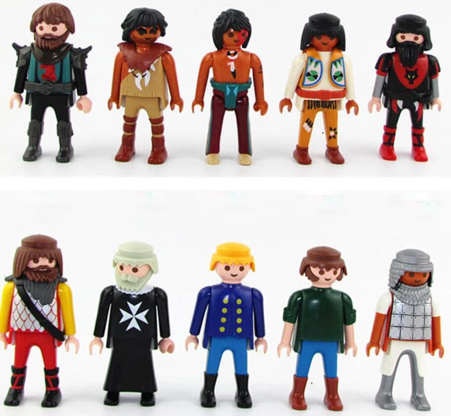 5 figurines originales Playmobil, jouets pour filles, police, pirate, princesse, figurines, jouets P