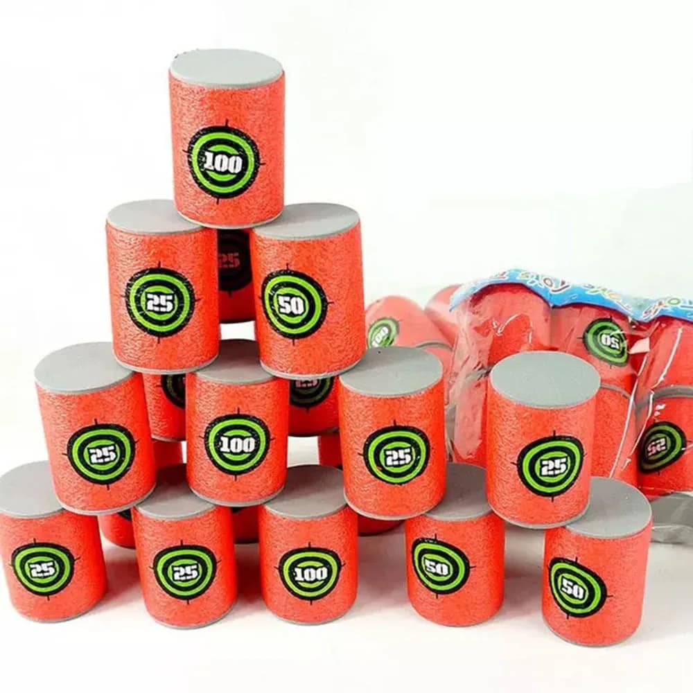 Cible de fléchettes à balles pour Nerf n-strike Elite Series Blasters, paquet de 6 pièces, matériau