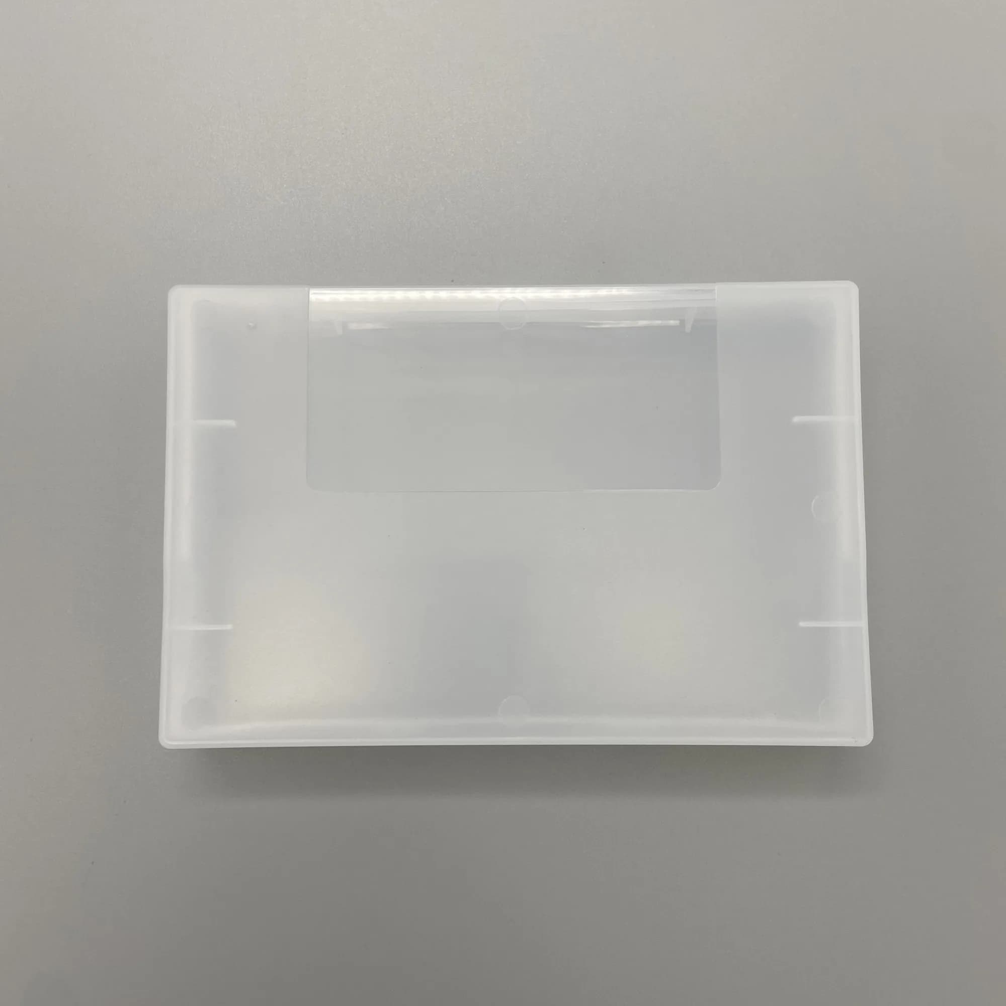 La boîte de rangement de jeu pour Super Nintendo Entertainment System SNES de la version américaine