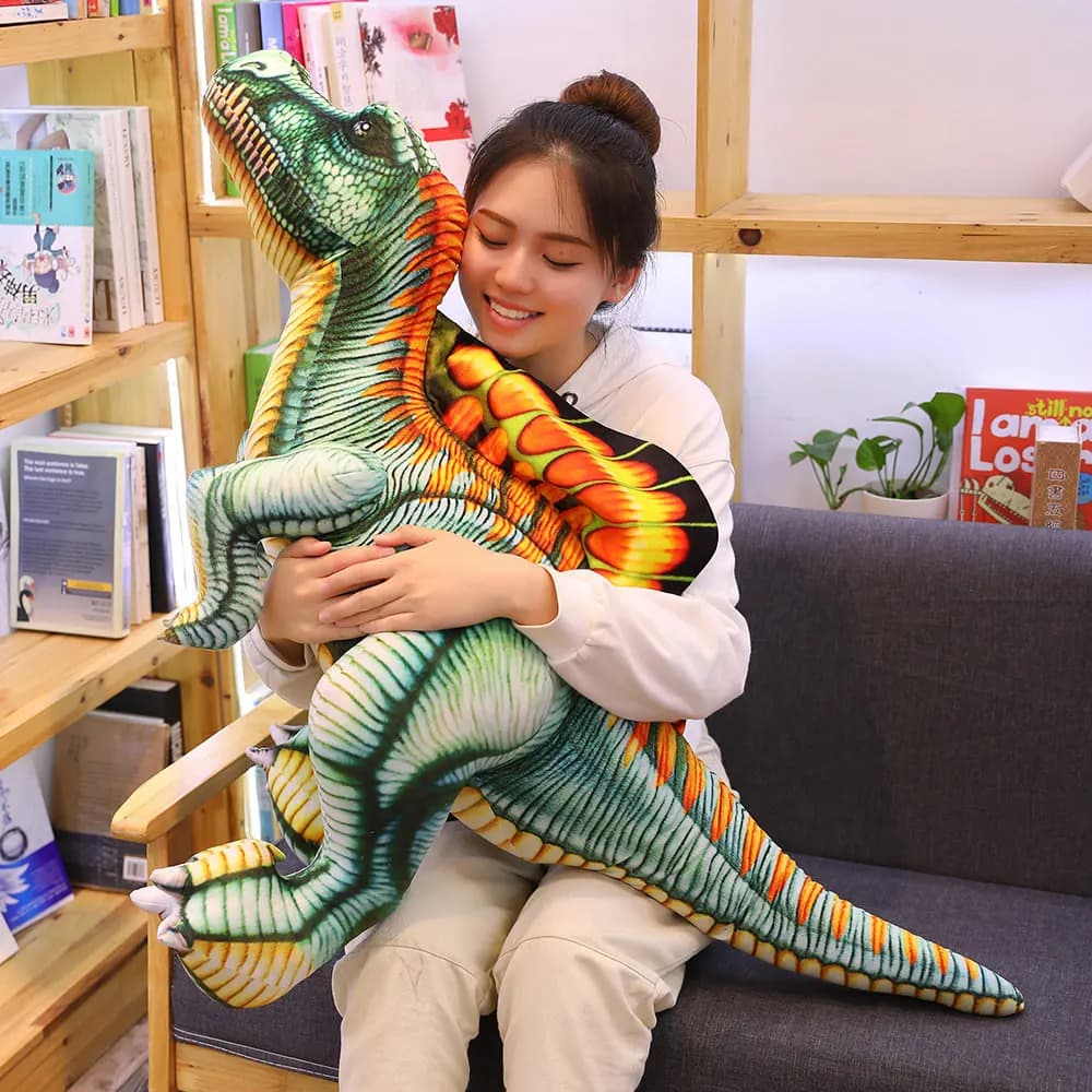 Peluche Dinosaure Spinosaurus pour Enfant, Jouet Debout, Beurre, AngiAnimal, Cadeau pour Bébé, Garço
