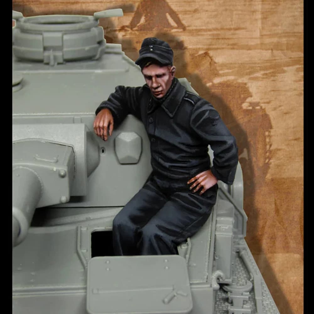 Équipage de char 1/35, figurine de soldat en résine, thèmes militaires, kit non assemblé et non pein