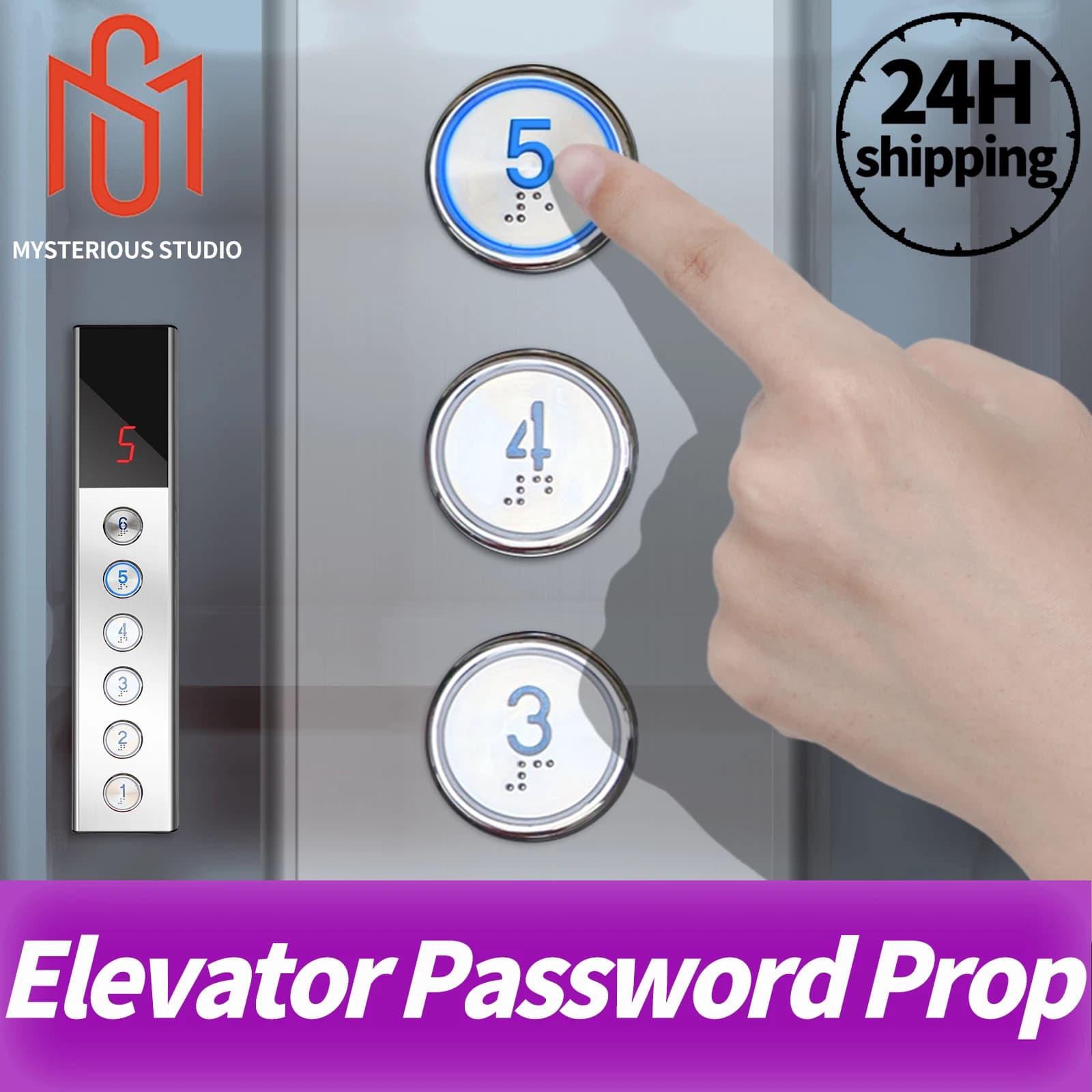 Mysterious Studio Elevator Password Prop Escape Room Game : entrez le mot de passe correct pour fair