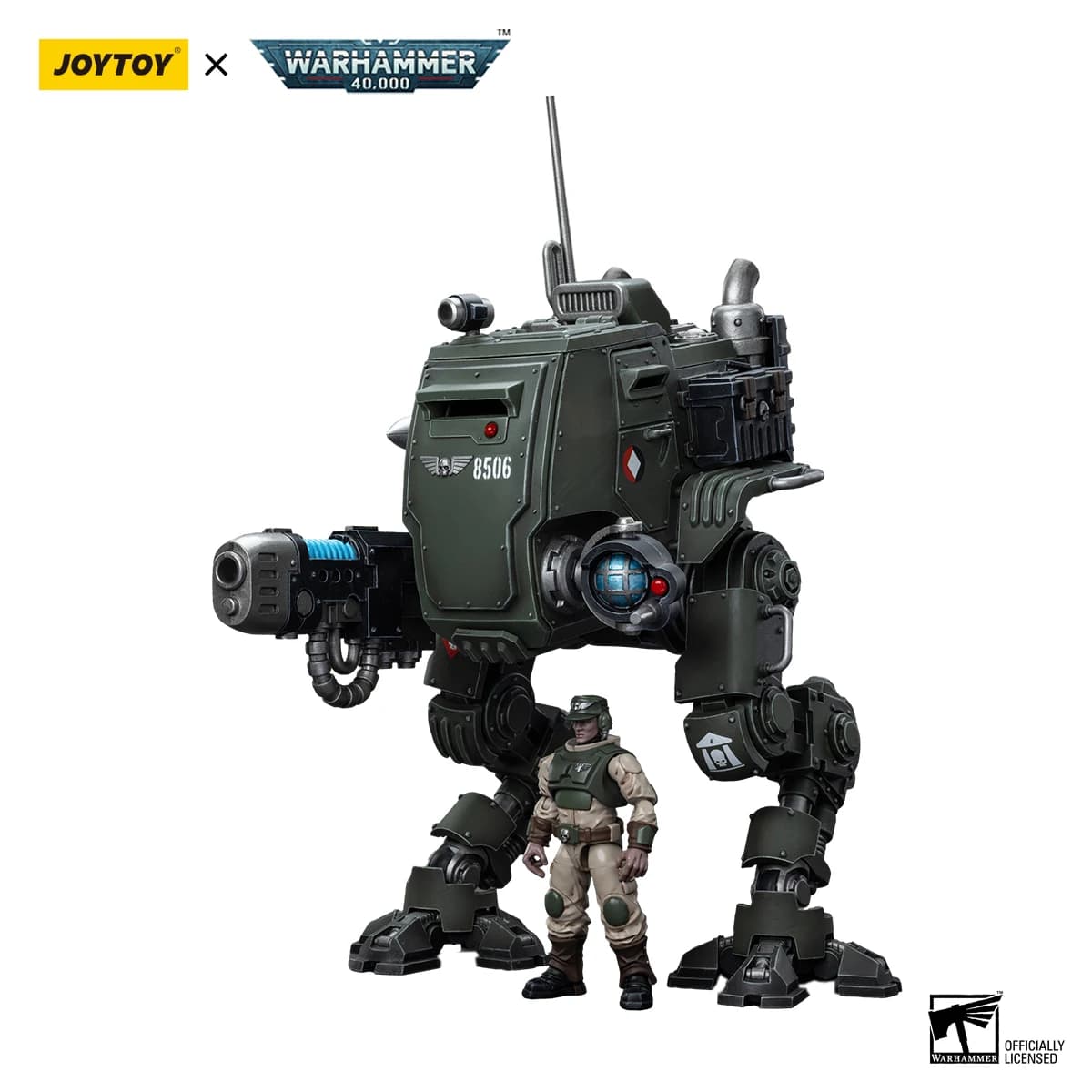 YTOY Warhammer Chain Action Figure, Astra Militarum, Cadian Blinted Sentinel, Anime Military Model,