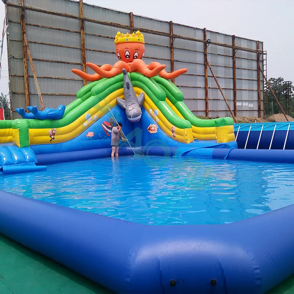 Parc d'attractions gonflable pour enfants, jeux de fête, trampoline durable cousu, qualité commercia