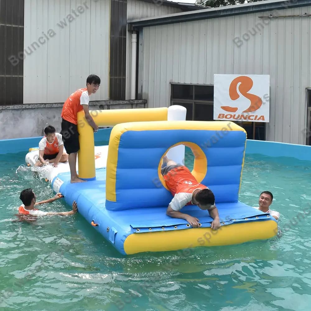 Parc d'attractions gonflable commercial, parc aquatique gonflable, jeux aquatiques gonflables pour e