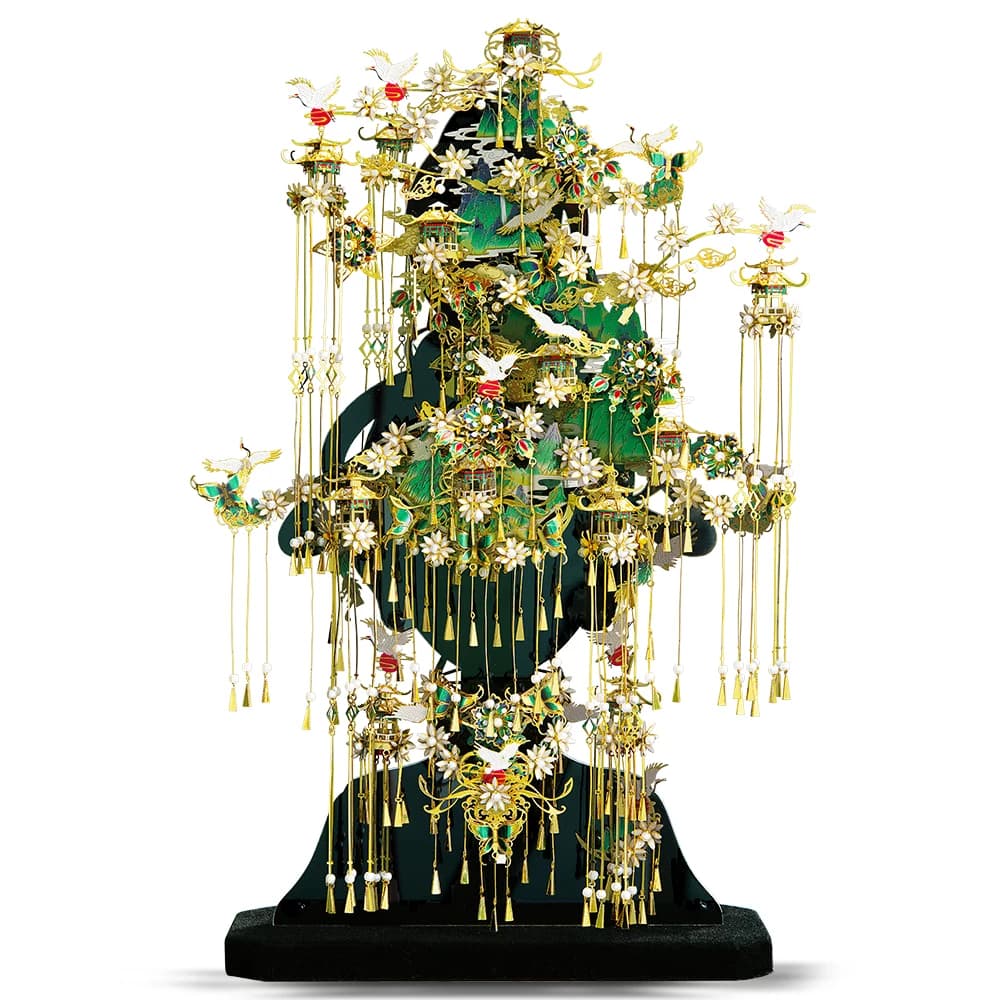 Piececool – Puzzle 3d en métal pour adultes, QING SHAN DAI, kit de construction, cadeau d'anniversai