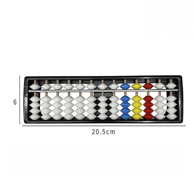 Abacus pour enfants – Outil mathématique portable en bois à 13/17 chiffres pour apprendre l'addition