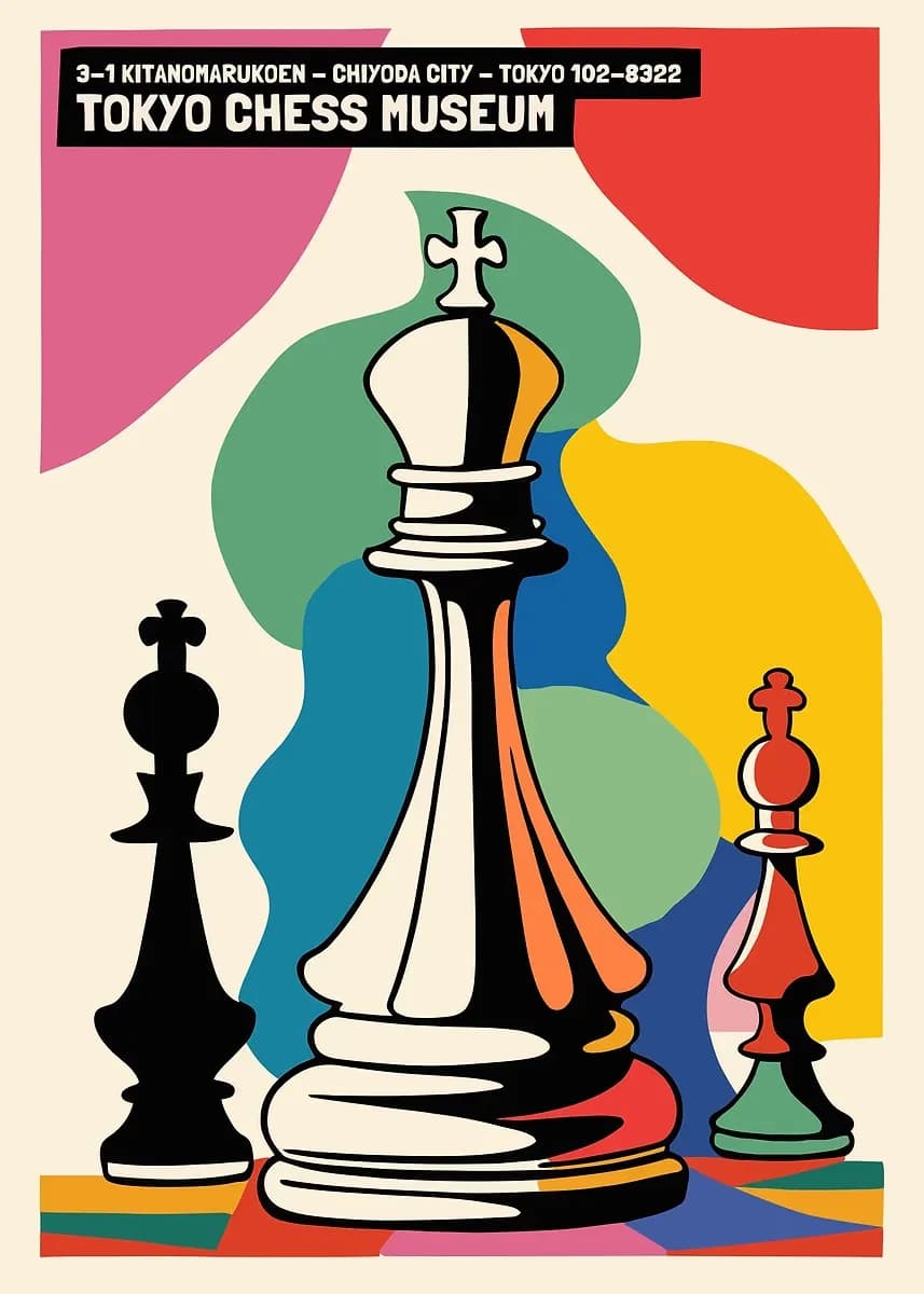Affiches d'échecs internationales, échiquier géométrique, imprimés de jeu minimalistes, peinture sur