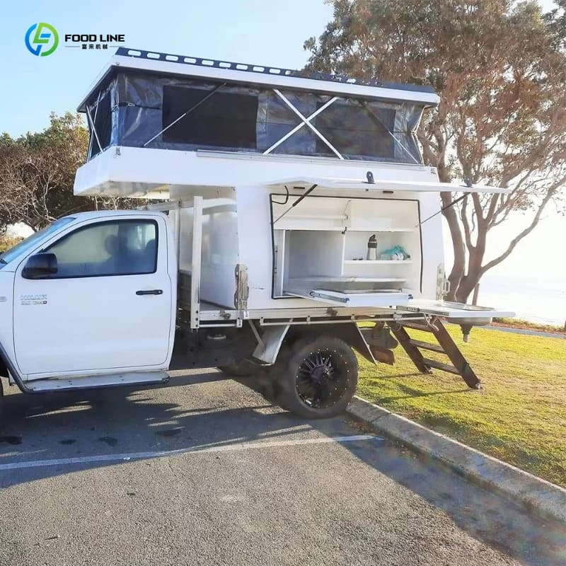 Camper van tout-terrain à plateau coulissant, durable, pour les voyages en cross-country