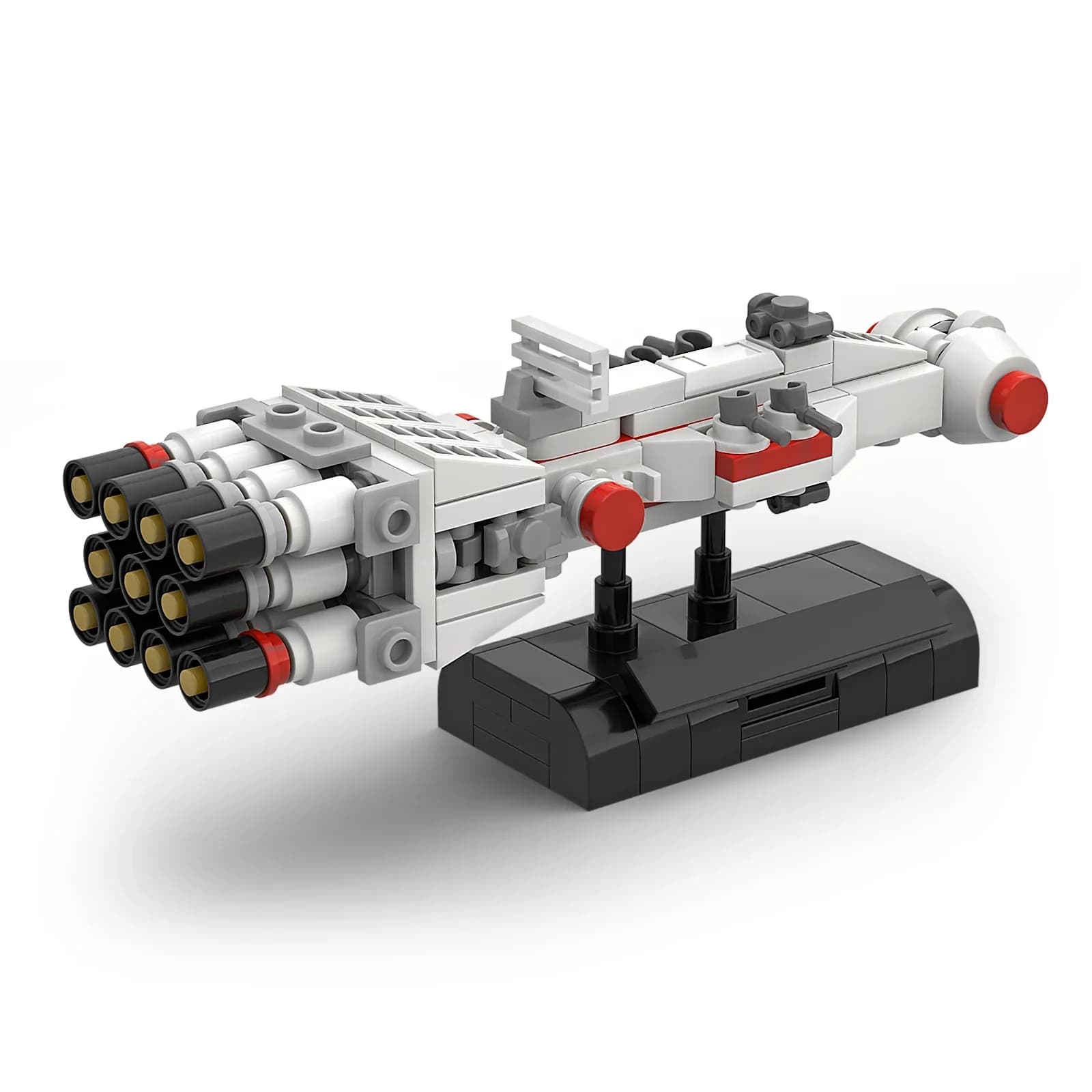 MOC – blocs de construction de Mini vaisseau spatial, kit de jouets Space Wars The Tantive IV-rebell