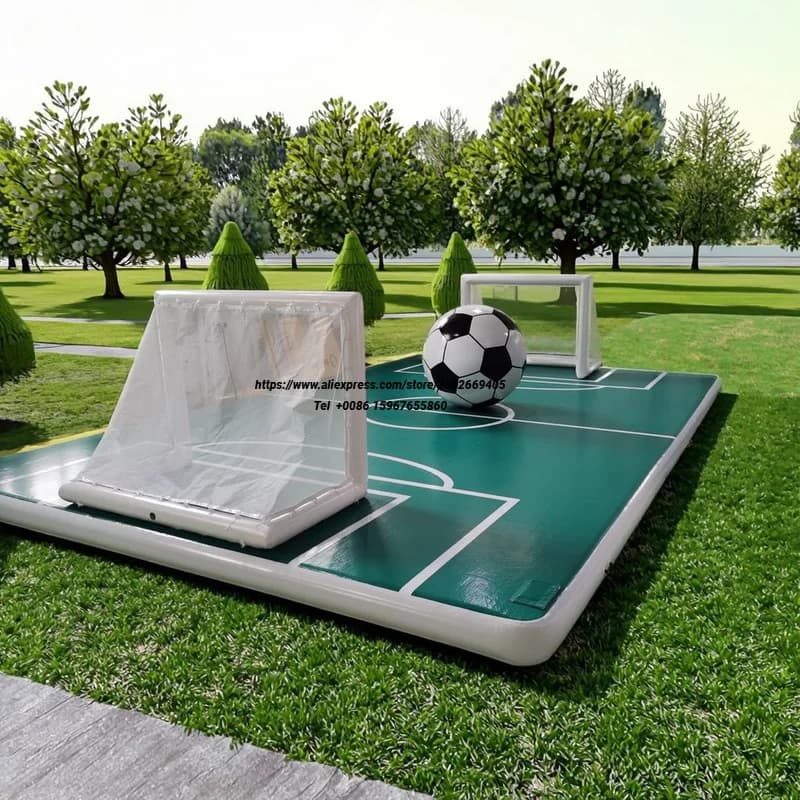 Nouveau terrain de football gonflable d'extérieur en PVC avec souffleur et accessoires de réparation