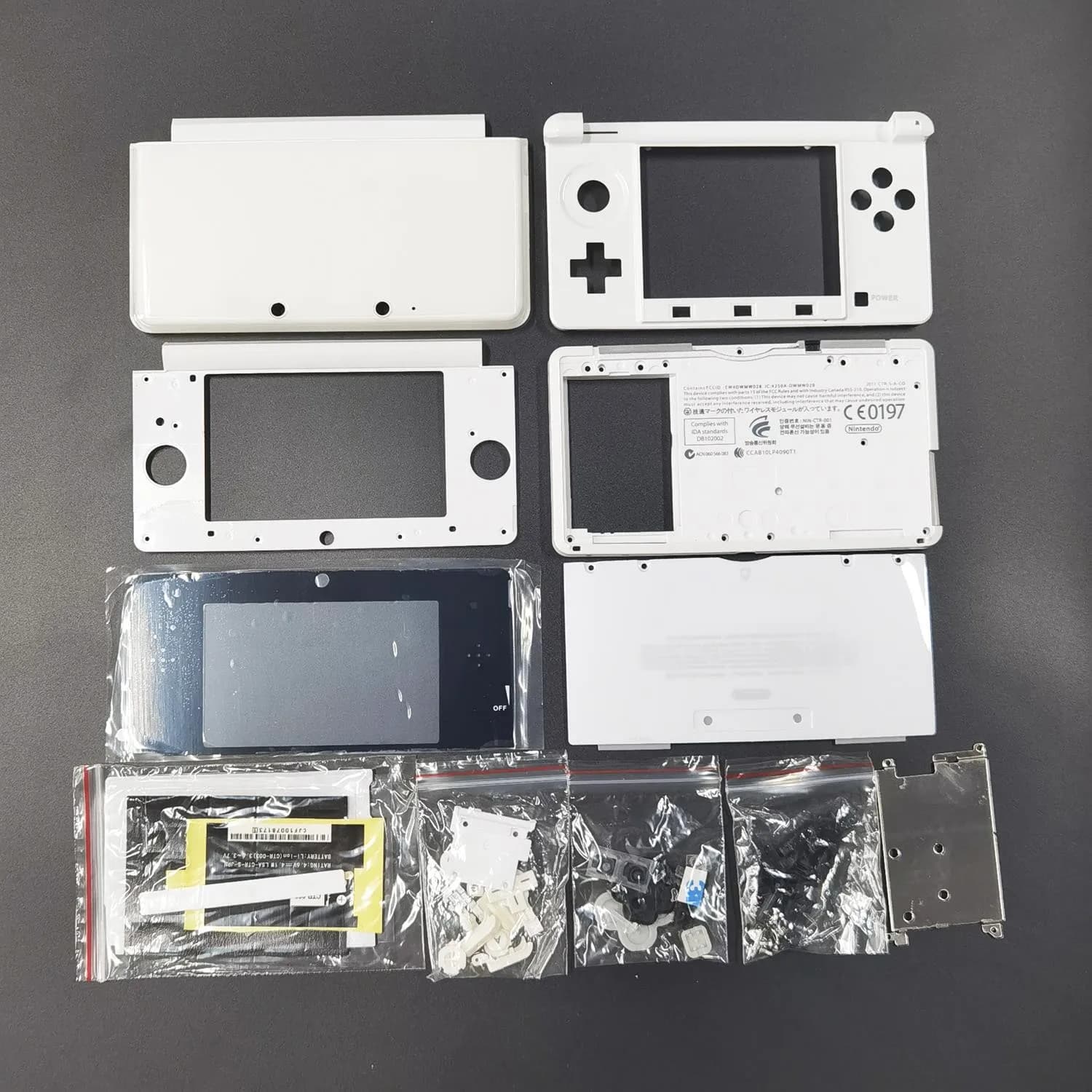 Coque de remplacement complète pour 3DS, ensemble complet