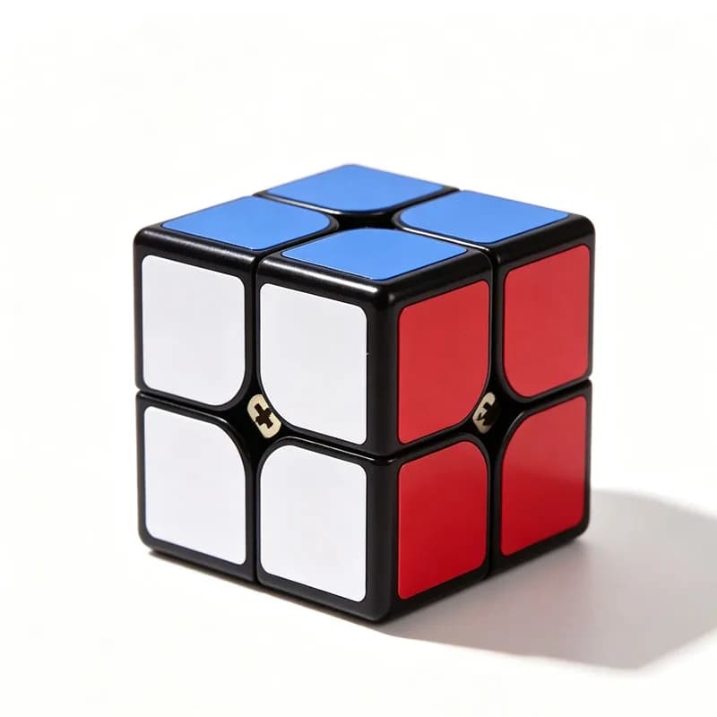 Cube de vitesse 2x2x2 pour débutants, rotation fluide et rapide, jeux de réflexion, jouets éducatifs