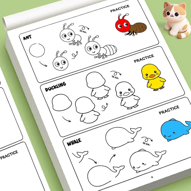 Comment dessiner tout ce qui existe pour les enfants : dessins étape par étape d'animaux mignons, de