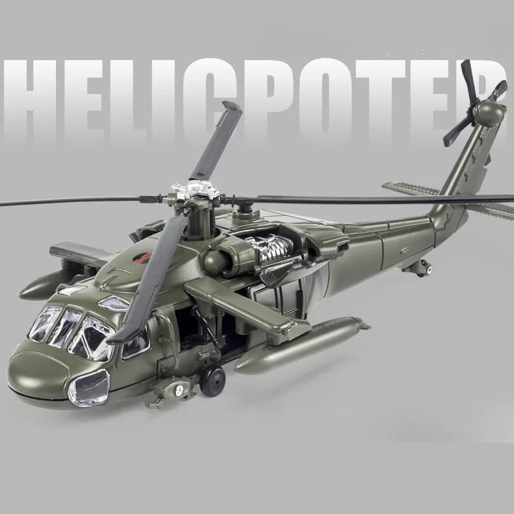 Hélicoptère armé Black Hawk Et Apache hélicoptère armé alliage modèle affichage ornements cadeaux